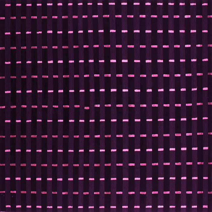 Square Machine Washable Abstract Pink Contemporary Rug, wshcon1295pnk