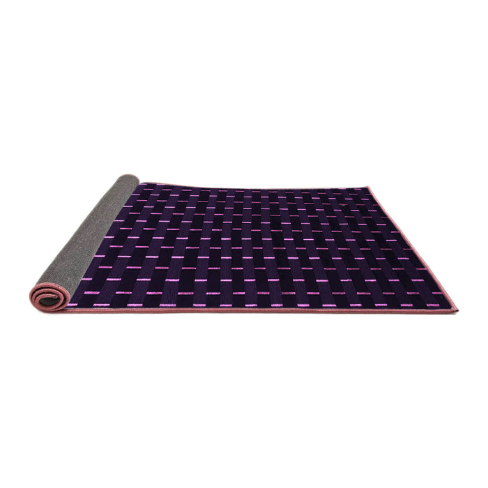 Sideview of Abstract Purple Contemporary Rug, con1295pur