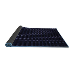 Sideview of Abstract Blue Contemporary Rug, con1295blu