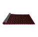 Abstract Red Contemporary Area Rugs