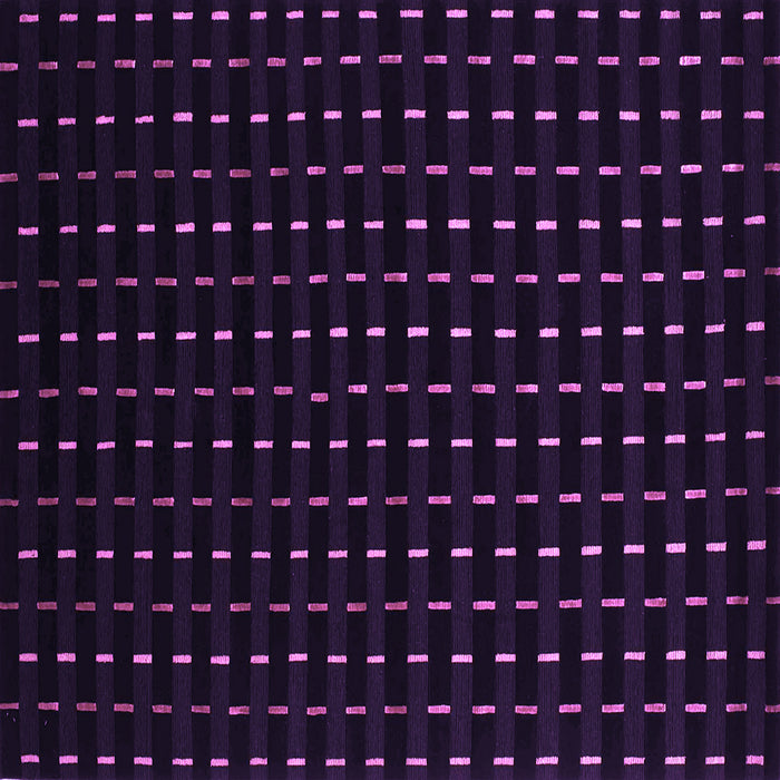 Square Machine Washable Abstract Purple Contemporary Area Rugs, wshcon1295pur