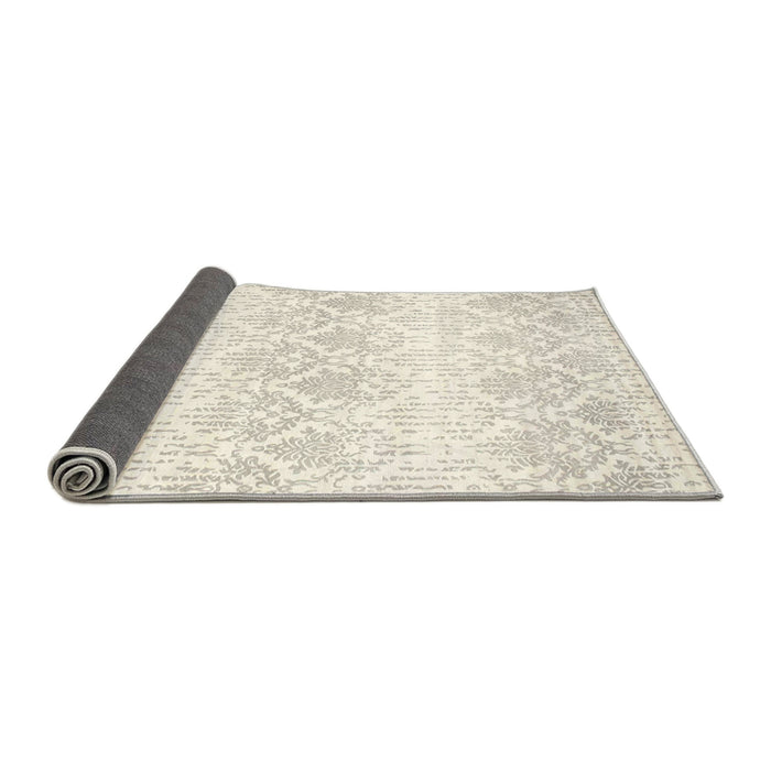 Thickness of Contemporary Blanched Almond Beige Modern Rug, con1296