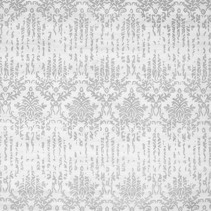 Serging Thickness of Machine Washable Abstract Gray Contemporary Rug, wshcon1296gry