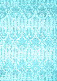 Abstract Light Blue Contemporary Rug, con1296lblu