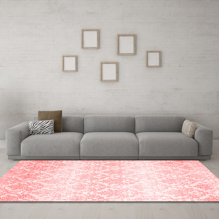 Contemporary Red Washable Rugs