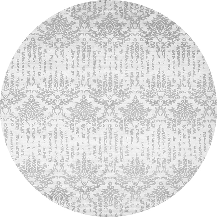 Machine Washable Abstract Gray Contemporary Rug, wshcon1296gry