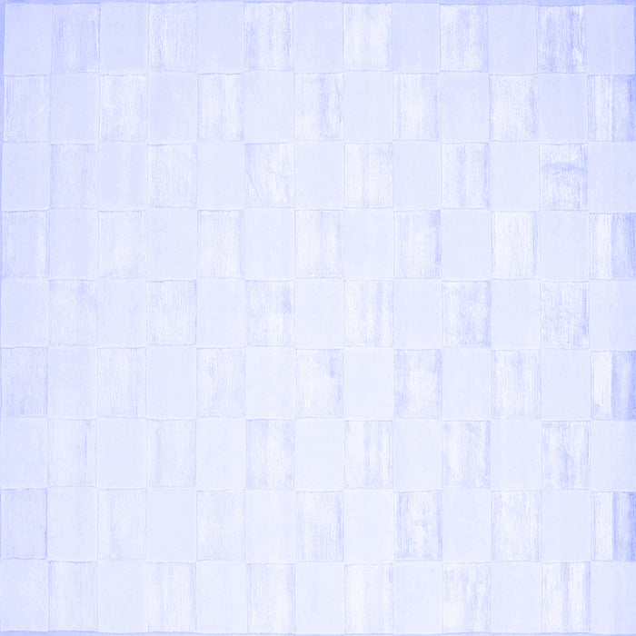 Square Solid Blue Modern Rug, con1297blu