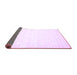 Sideview of Solid Purple Modern Rug, con1297pur