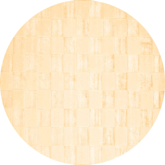 Round Machine Washable Solid Brown Modern Rug, wshcon1297brn