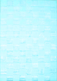 Solid Light Blue Modern Rug, con1297lblu