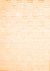 Solid Orange Modern Rug, con1297org