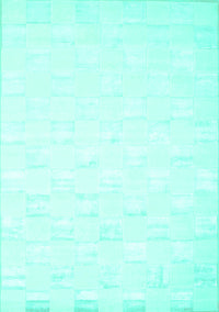 Solid Turquoise Modern Rug, con1297turq