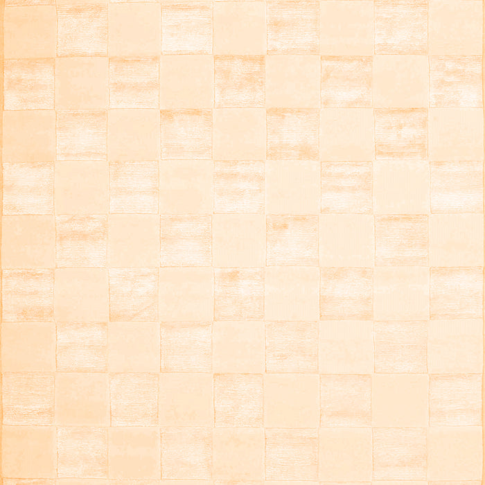 Serging Thickness of Machine Washable Solid Orange Modern Area Rugs, wshcon1297org