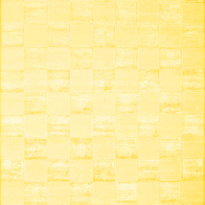 Machine Washable Solid Yellow Modern Rug, wshcon1297yw