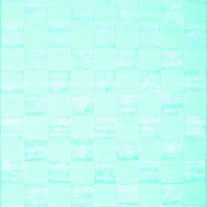 Machine Washable Solid Turquoise Modern Area Rugs, wshcon1297turq