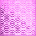 Square Machine Washable Solid Pink Modern Rug, wshcon1298pnk