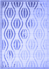 Solid Blue Modern Rug, con1298blu