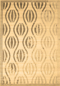 Solid Brown Modern Rug, con1298brn