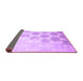 Sideview of Solid Purple Modern Rug, con1298pur