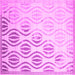 Square Solid Pink Modern Rug, con1298pnk