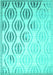 Machine Washable Solid Turquoise Modern Area Rugs, wshcon1298turq