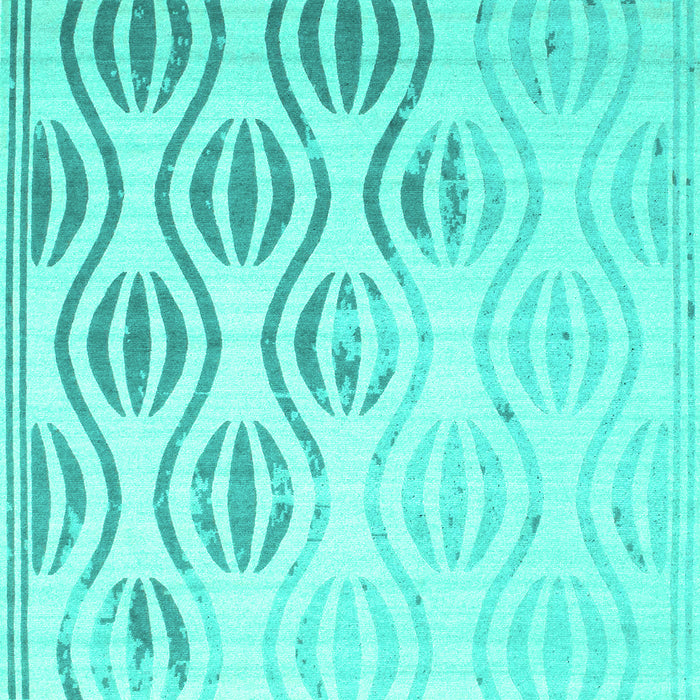 Machine Washable Solid Turquoise Modern Area Rugs, wshcon1298turq
