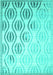 Solid Turquoise Modern Rug, con1298turq