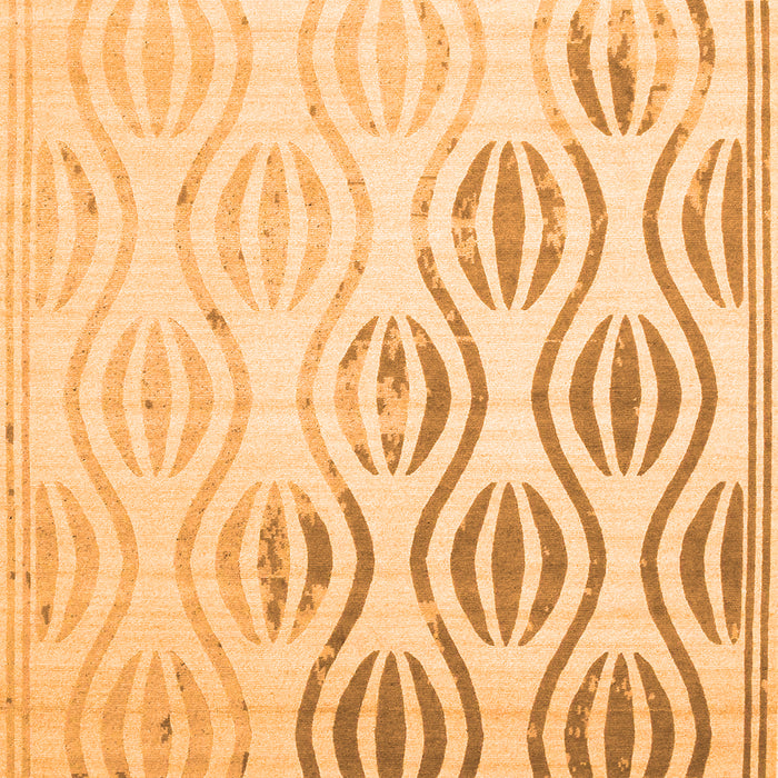 Solid Orange Modern Rug, con1298org