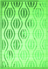 Solid Green Modern Rug, con1298grn