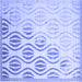 Square Solid Blue Modern Rug, con1298blu