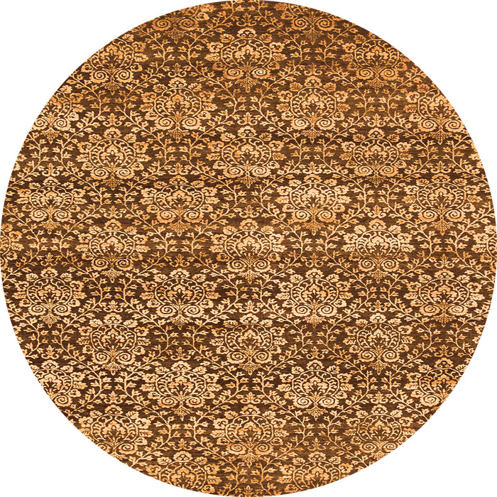 Machine Washable Abstract Orange Contemporary Area Rugs, wshcon1299org