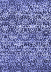 Abstract Blue Contemporary Rug, con1299blu