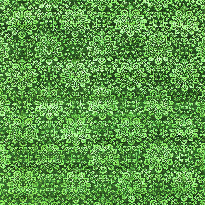 Abstract Green Contemporary Rug, con1299grn