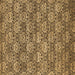 Square Machine Washable Abstract Brown Contemporary Rug, wshcon1299brn