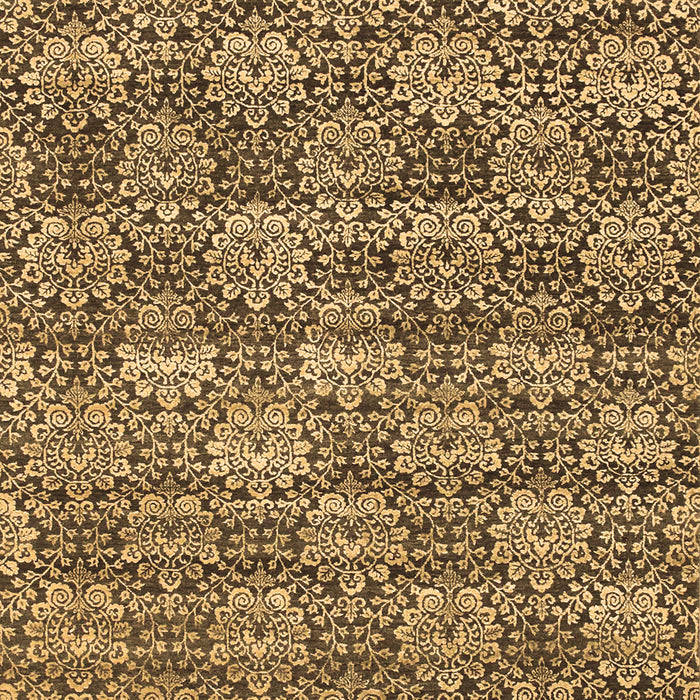 Machine Washable Abstract Brown Contemporary Rug, wshcon1299brn