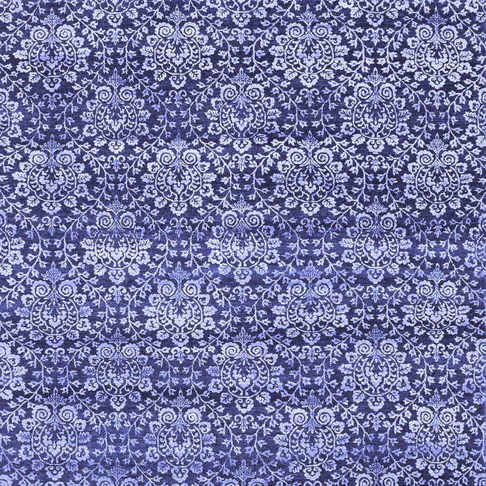 Abstract Blue Contemporary Rug, con1299blu