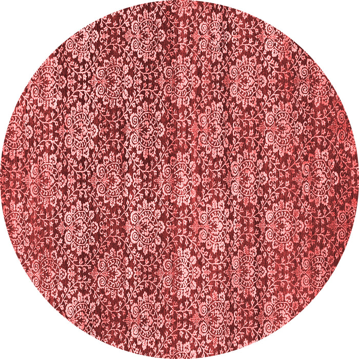 Machine Washable Abstract Red Contemporary Rug, wshcon1299red