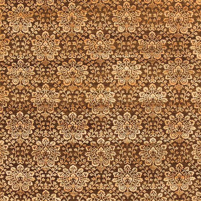 Abstract Orange Contemporary Rug, con1299org