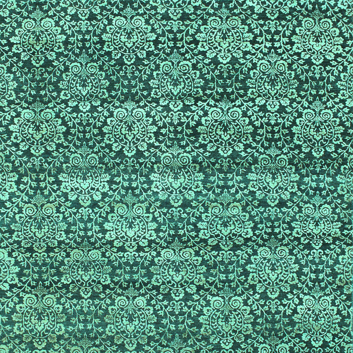 Abstract Turquoise Contemporary Rug, con1299turq