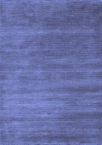 Abstract Blue Contemporary Rug, con129blu