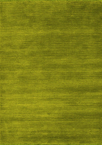 Abstract Yellow Contemporary Rug, con129yw