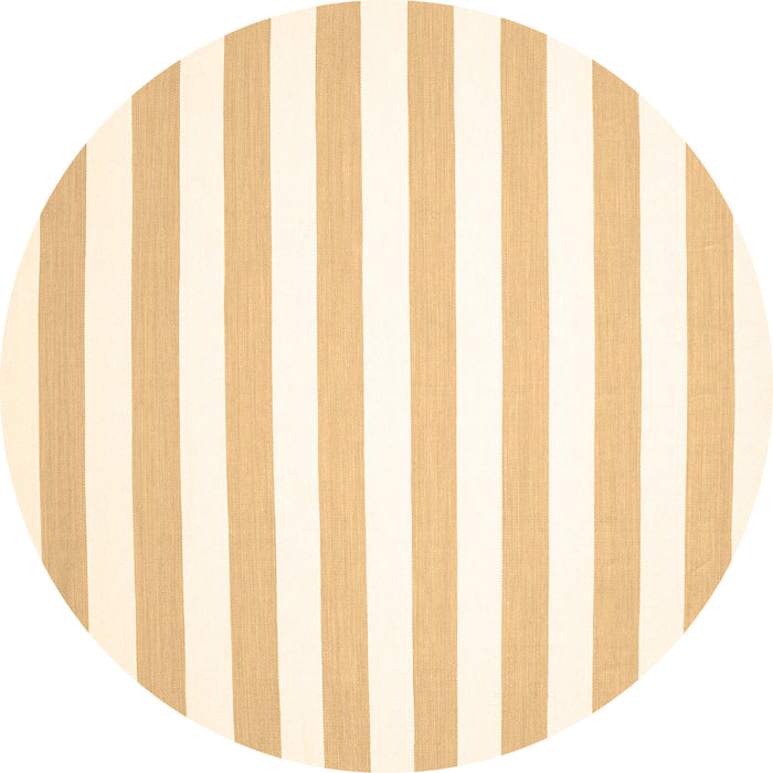 Round Machine Washable Solid Brown Modern Rug, wshcon12brn