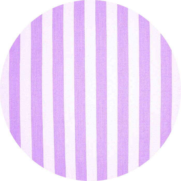 Round Machine Washable Solid Purple Modern Area Rugs, wshcon12pur
