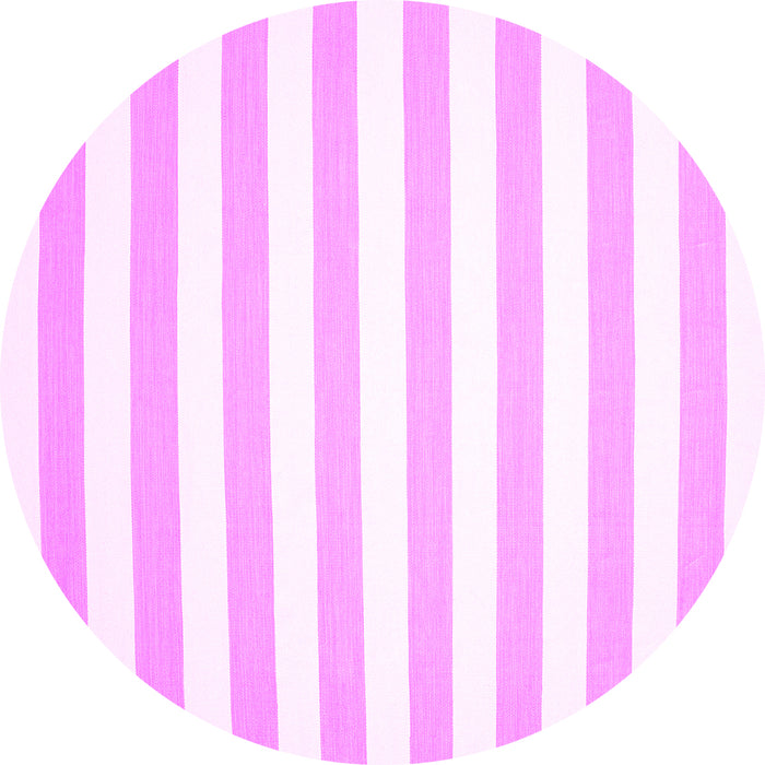 Round Solid Pink Modern Rug, con12pnk