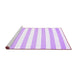 Sideview of Machine Washable Solid Purple Modern Area Rugs, wshcon12pur