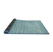 Thickness of Contemporary Blue Green Modern Rug, con1300