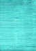 Machine Washable Abstract Turquoise Contemporary Area Rugs, wshcon1300turq