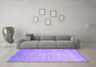 Machine Washable Abstract Purple Contemporary Area Rugs in a Living Room, wshcon1300pur