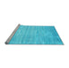 Sideview of Machine Washable Abstract Light Blue Contemporary Rug, wshcon1300lblu