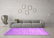 Machine Washable Abstract Pink Contemporary Rug in a Living Room, wshcon1300pnk